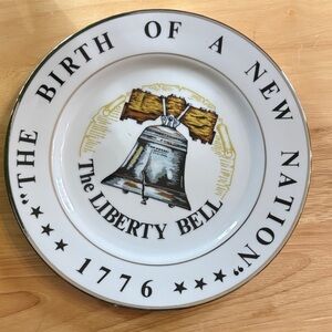 🦅 Vintage 1776 Liberty Bell Bicentennial Collector Plate